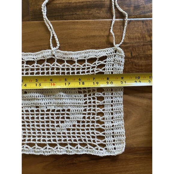 Cute Kitties Handmade Crochet Grey Short Curtain Valance Panels 100% Cotton - Picture 3 of 5